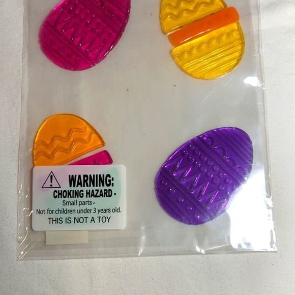 Easter Window Gel Cling Decorations Kids Home Eggs Bunny - Picture 3 of 3